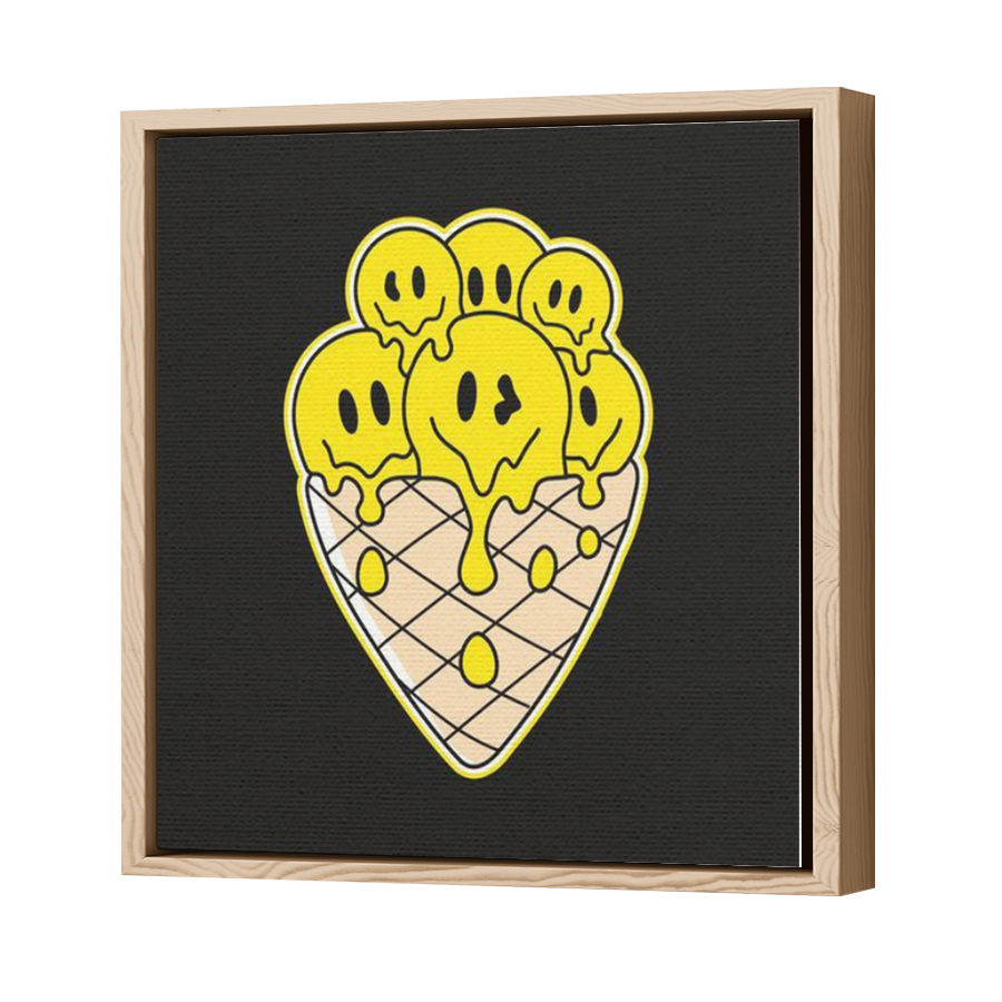 Thumbnail for Canvas - Wood Grain Floating Frame