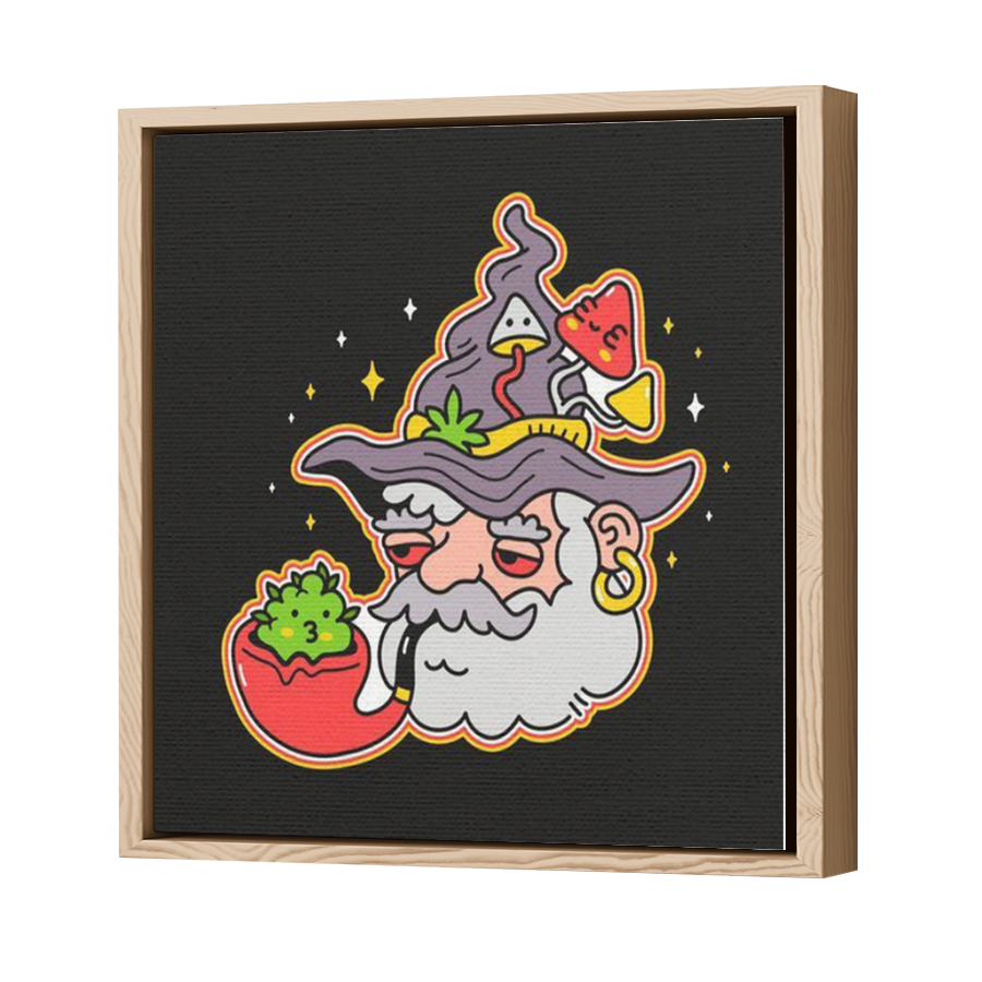 Thumbnail for Canvas - Wood Grain Floating Frame