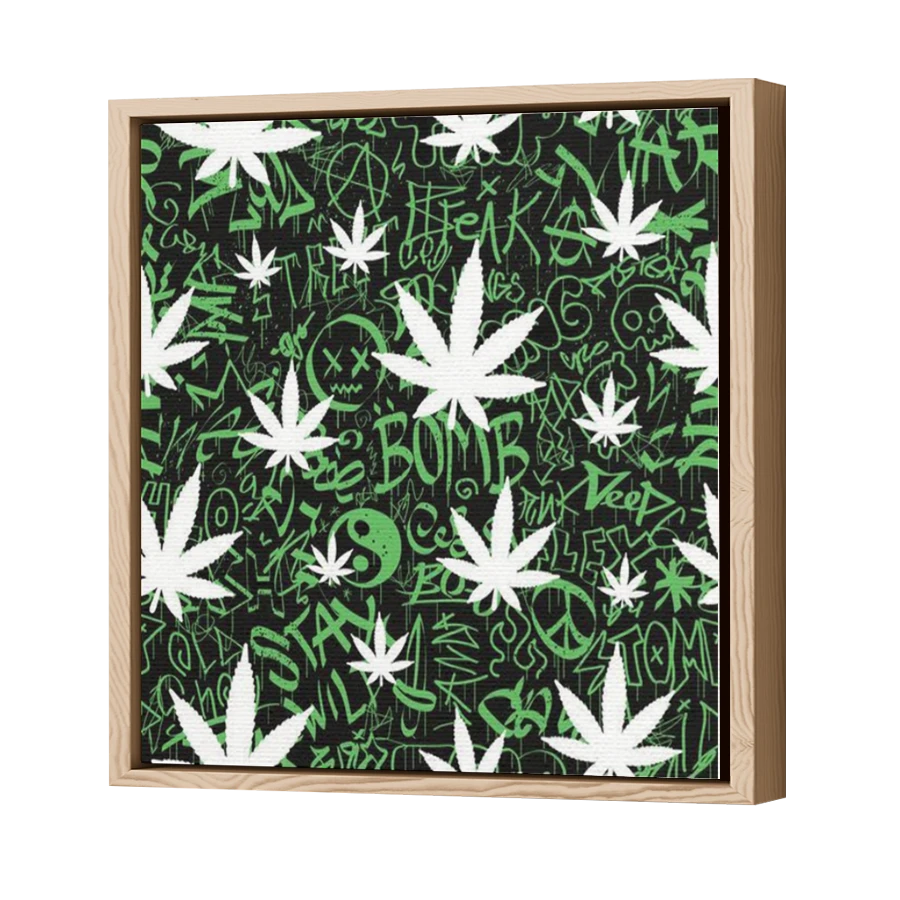 Thumbnail for Canvas - Wood Grain Floating Frame