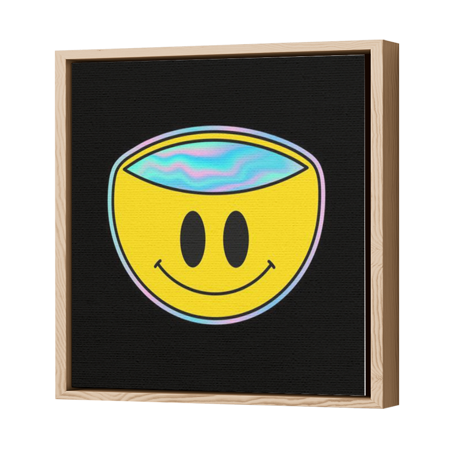 Thumbnail for Canvas - Wood Grain Floating Frame