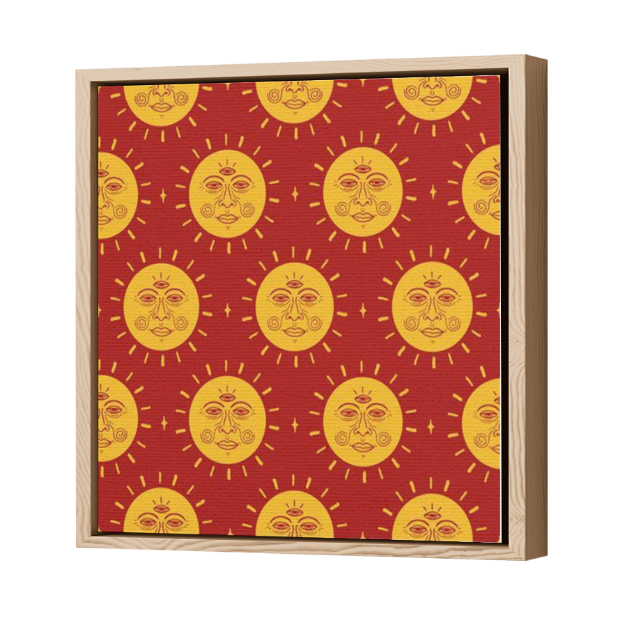 Thumbnail for Canvas - Wood Grain Floating Frame