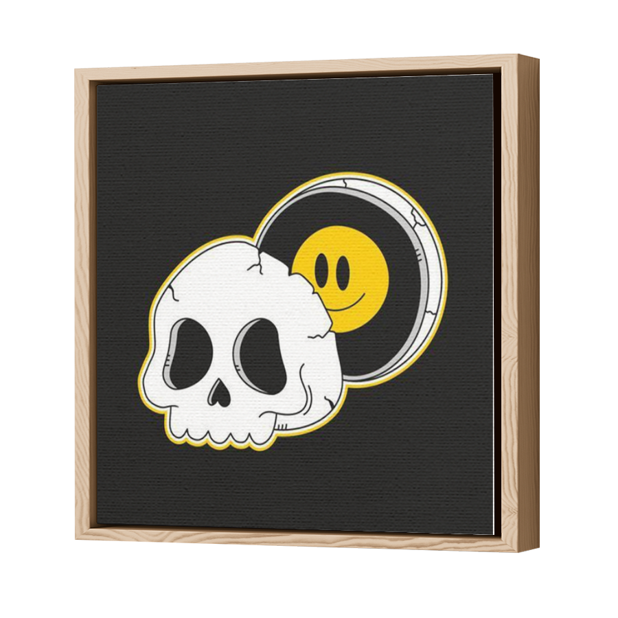 Thumbnail for Canvas - Wood Grain Floating Frame