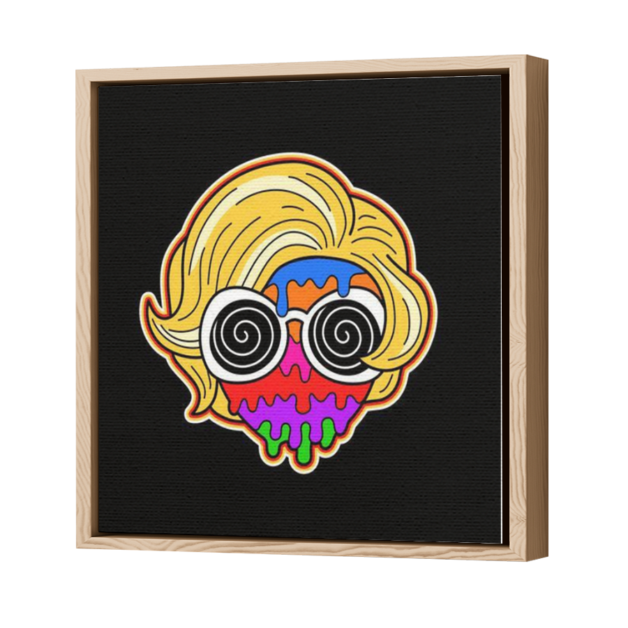 Thumbnail for Canvas - Wood Grain Floating Frame