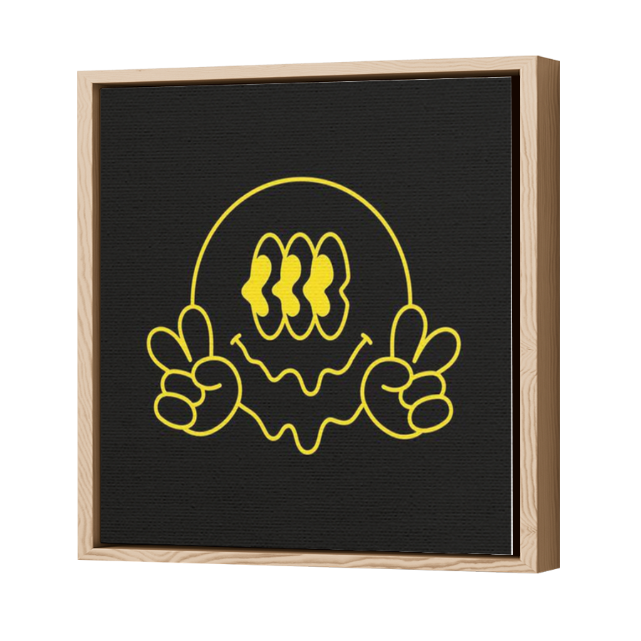 Thumbnail for Canvas - Wood Grain Floating Frame