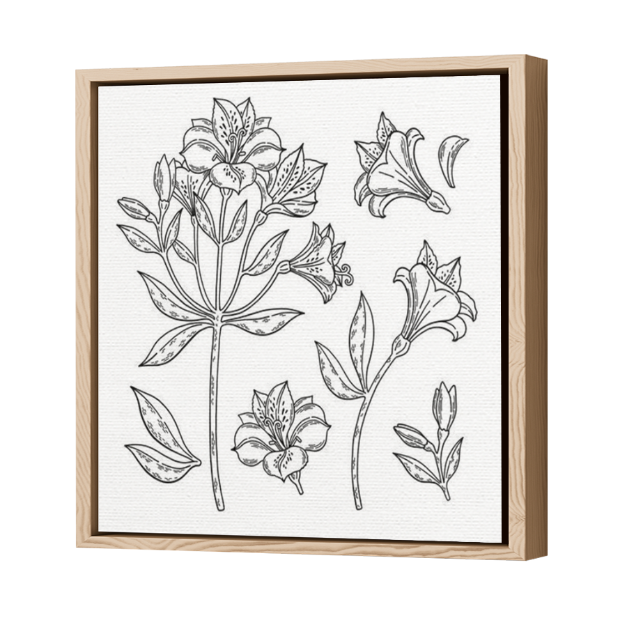 Thumbnail for Canvas - Wood Grain Floating Frame