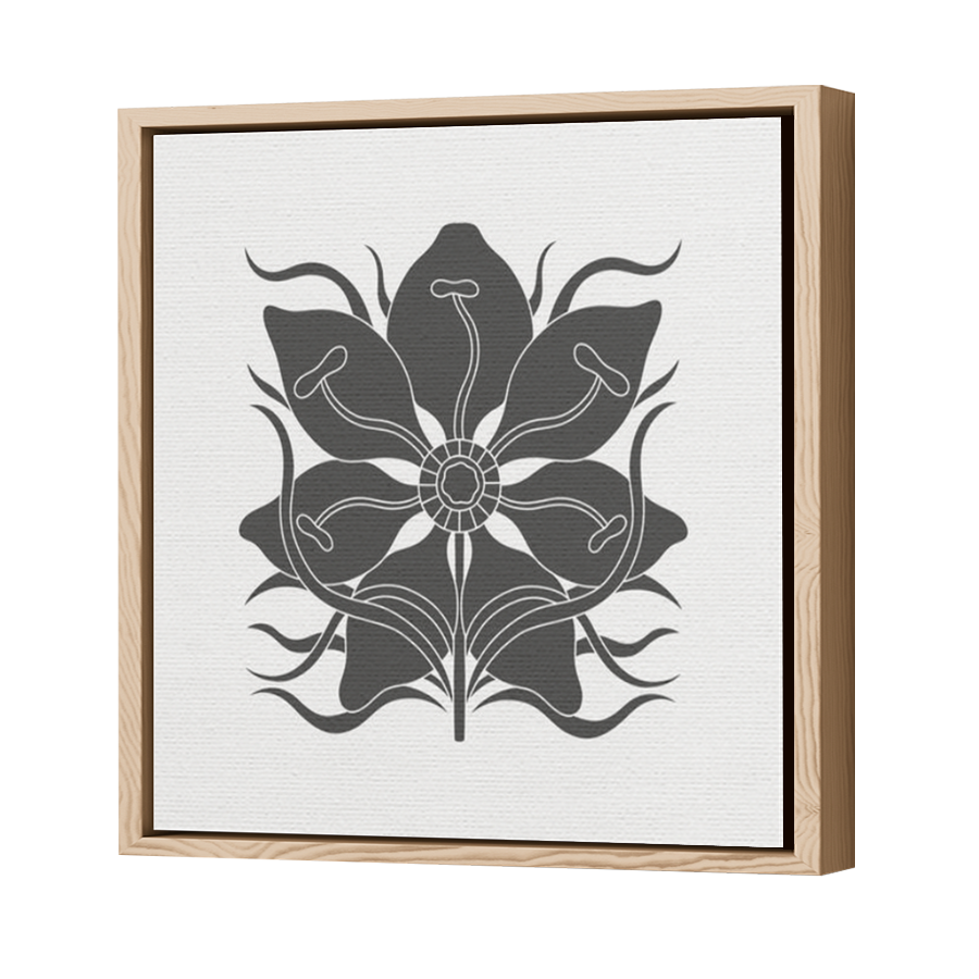 Thumbnail for Canvas - Wood Grain Floating Frame