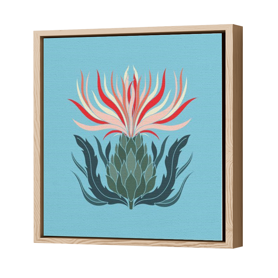 Thumbnail for Canvas - Wood Grain Floating Frame