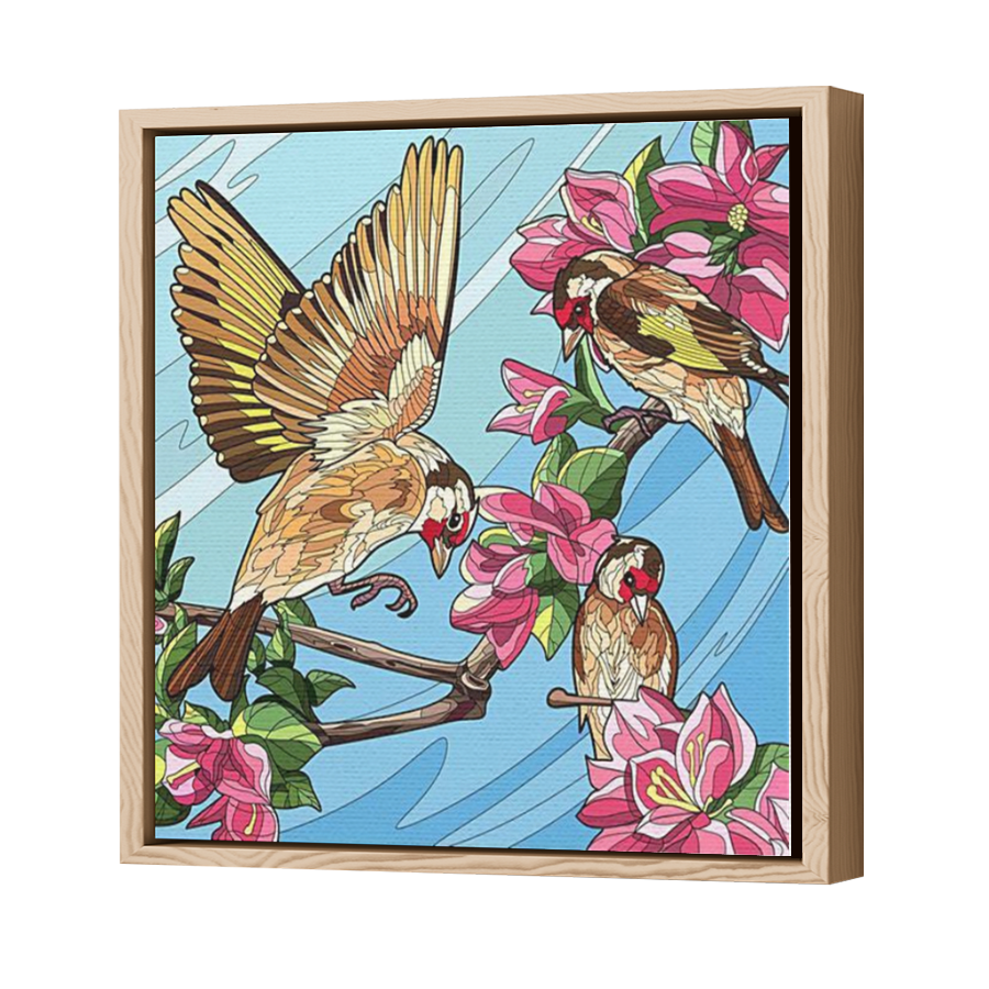 Thumbnail for Canvas - Wood Grain Floating Frame