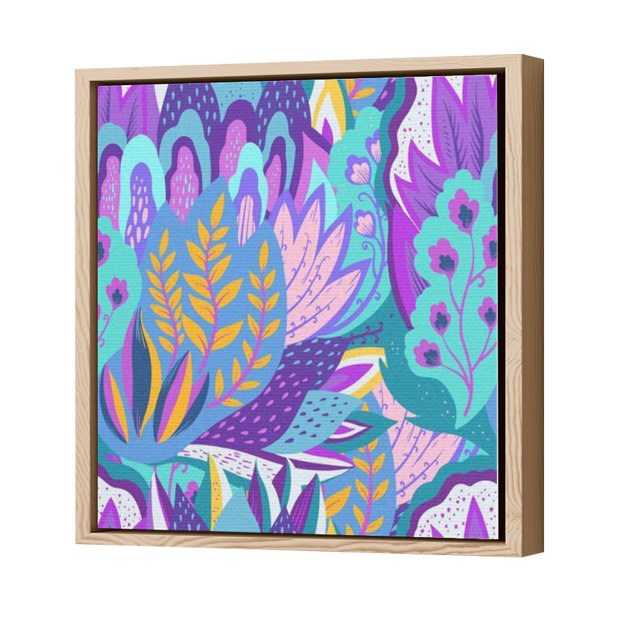 Thumbnail for Canvas - Wood Grain Floating Frame