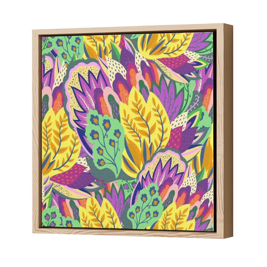 Thumbnail for Canvas - Wood Grain Floating Frame