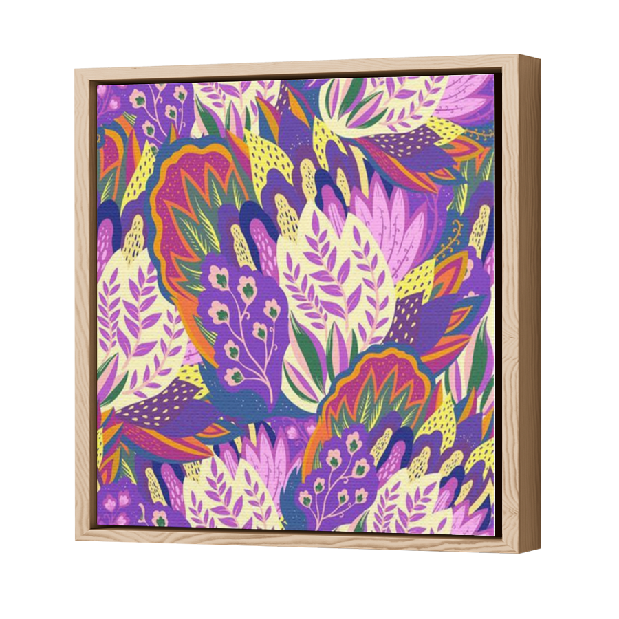 Thumbnail for Canvas - Wood Grain Floating Frame