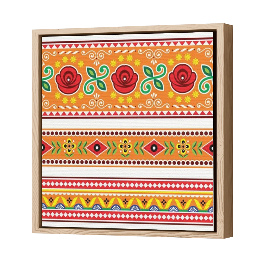 Thumbnail for Canvas - Wood Grain Floating Frame