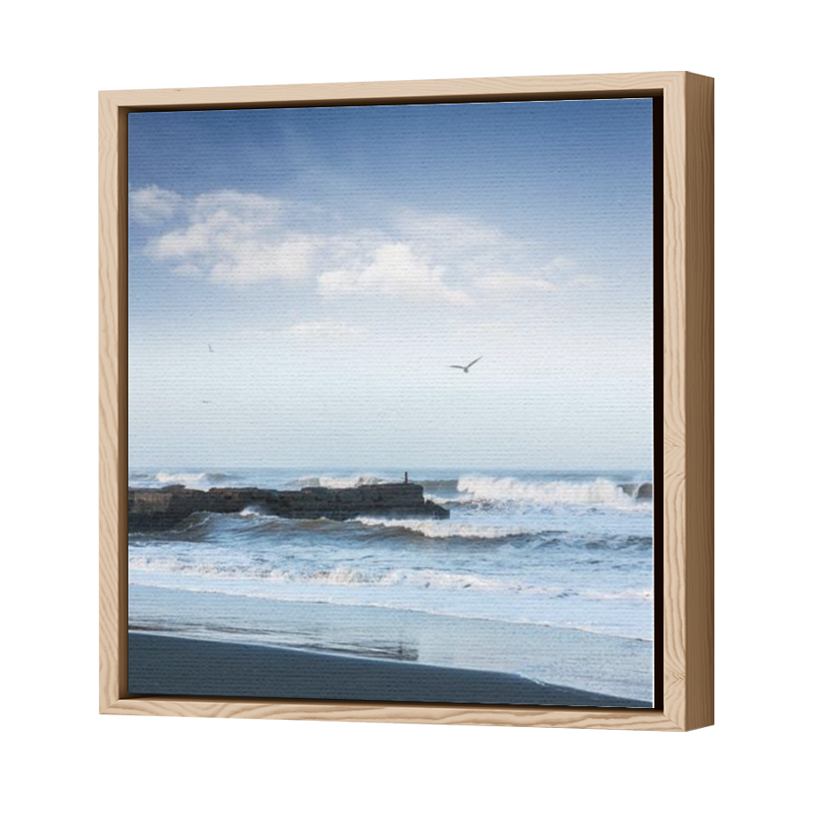 Thumbnail for Canvas - Wood Grain Floating Frame