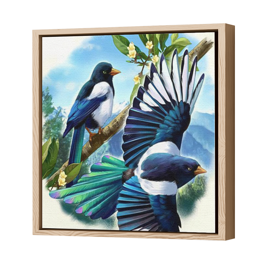 Thumbnail for Canvas - Wood Grain Floating Frame
