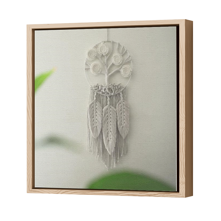 Thumbnail for Canvas - Wood Grain Floating Frame