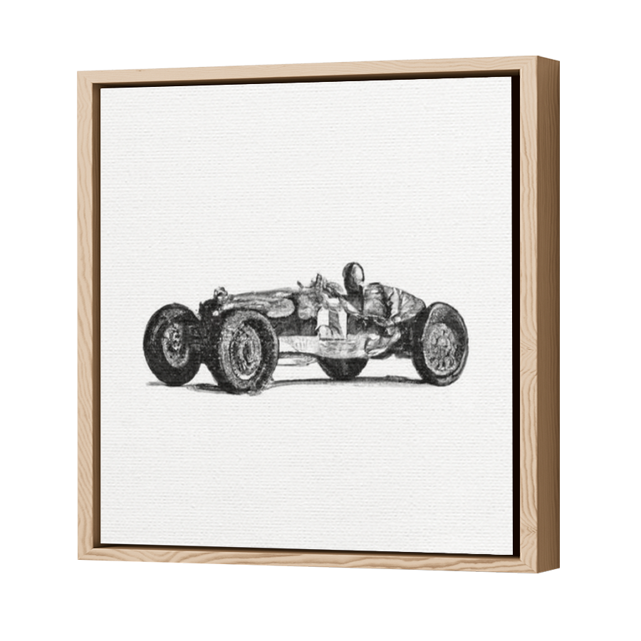 Thumbnail for Canvas - Wood Grain Floating Frame