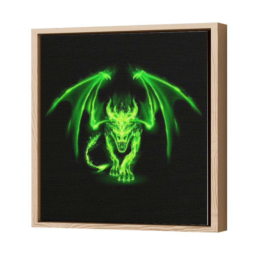 Thumbnail for Canvas - Wood Grain Floating Frame