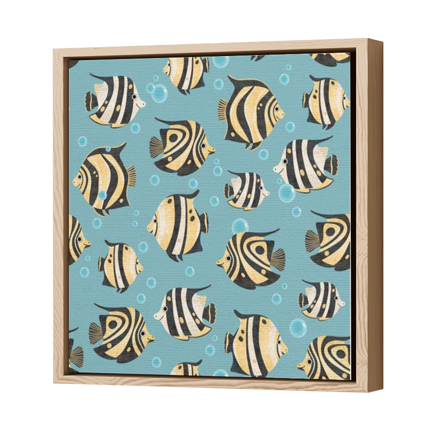 Thumbnail for Canvas - Wood Grain Floating Frame