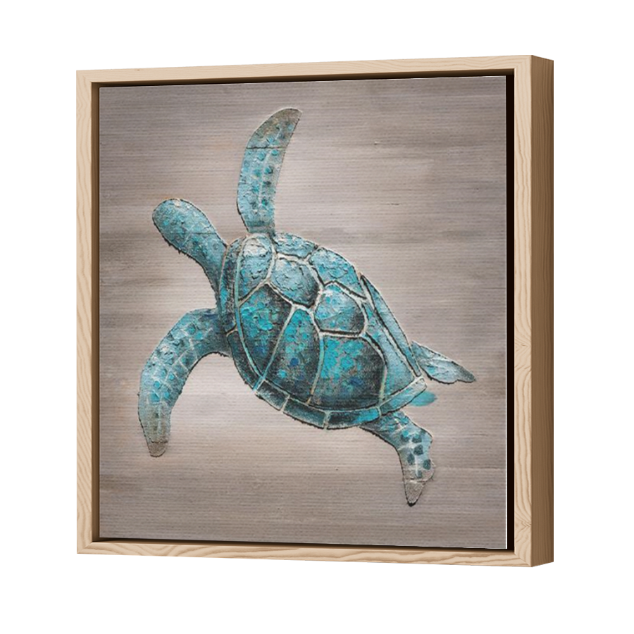 Thumbnail for Canvas - Wood Grain Floating Frame