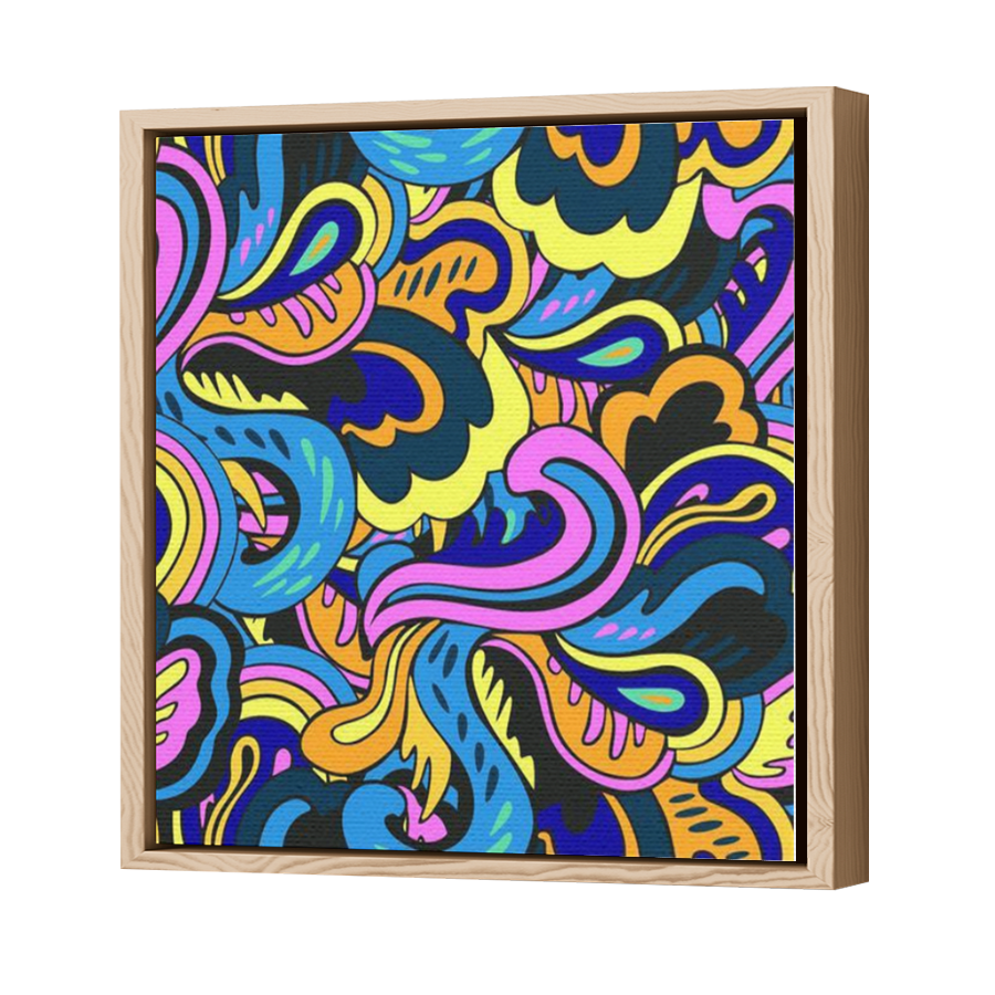 Thumbnail for Canvas - Wood Grain Floating Frame
