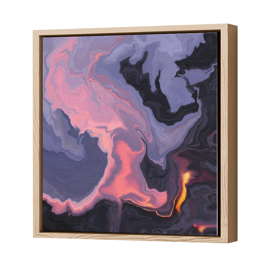 Thumbnail for Canvas - Wood Grain Floating Frame