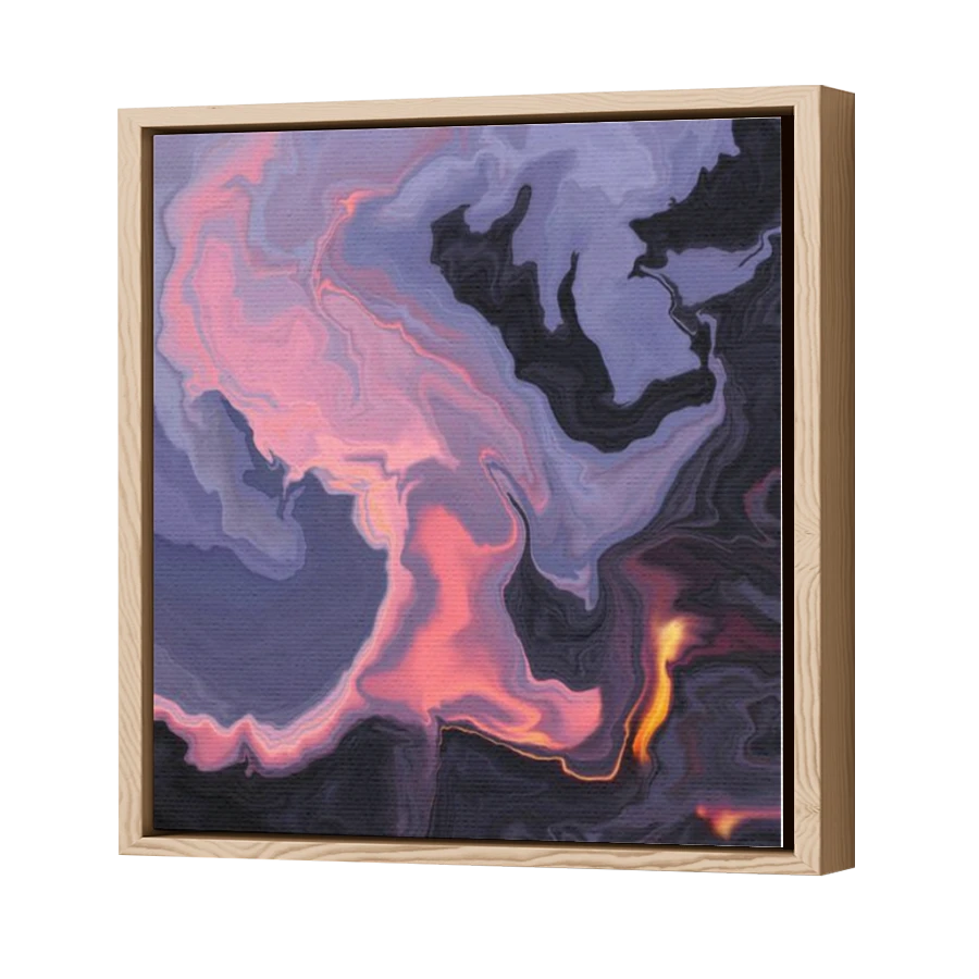 Thumbnail for Canvas - Wood Grain Floating Frame