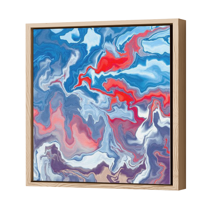Thumbnail for Canvas - Wood Grain Floating Frame