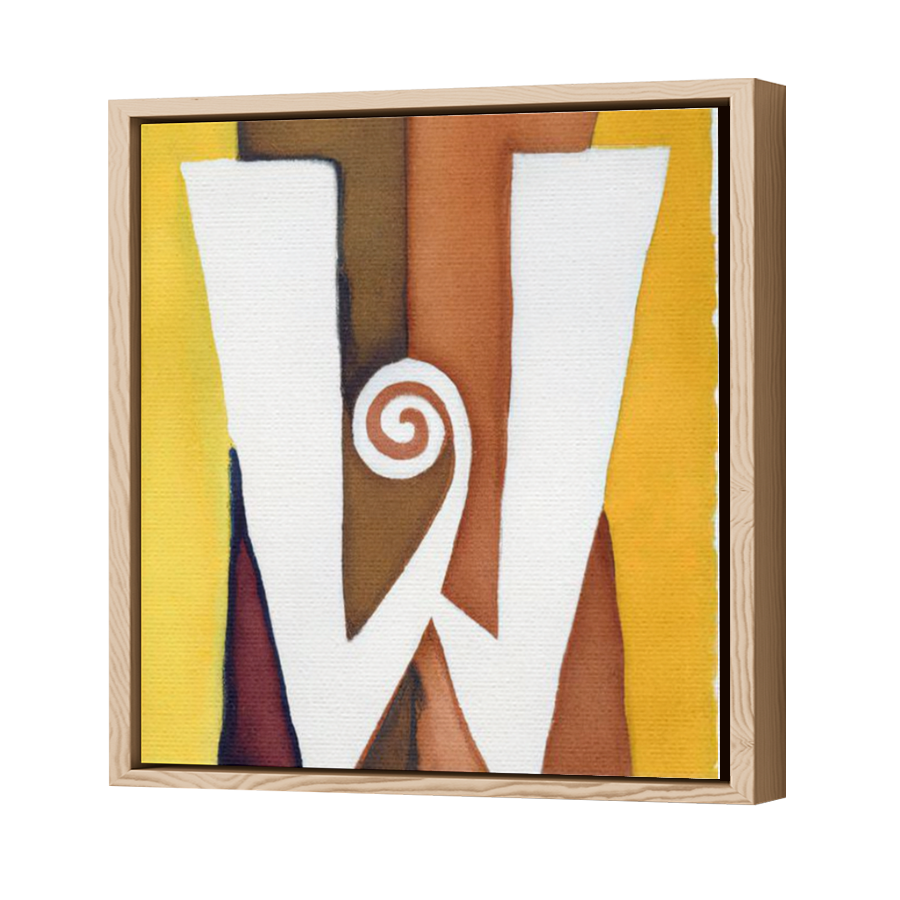 Thumbnail for Canvas - Wood Grain Floating Frame