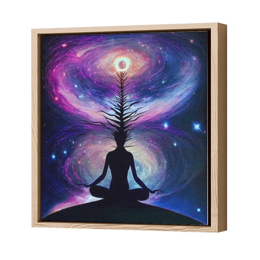 Thumbnail for Canvas - Wood Grain Floating Frame