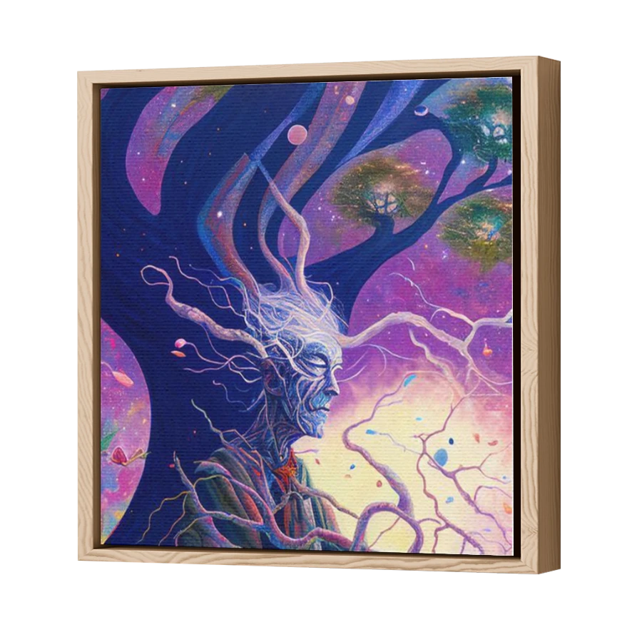 Thumbnail for Canvas - Wood Grain Floating Frame