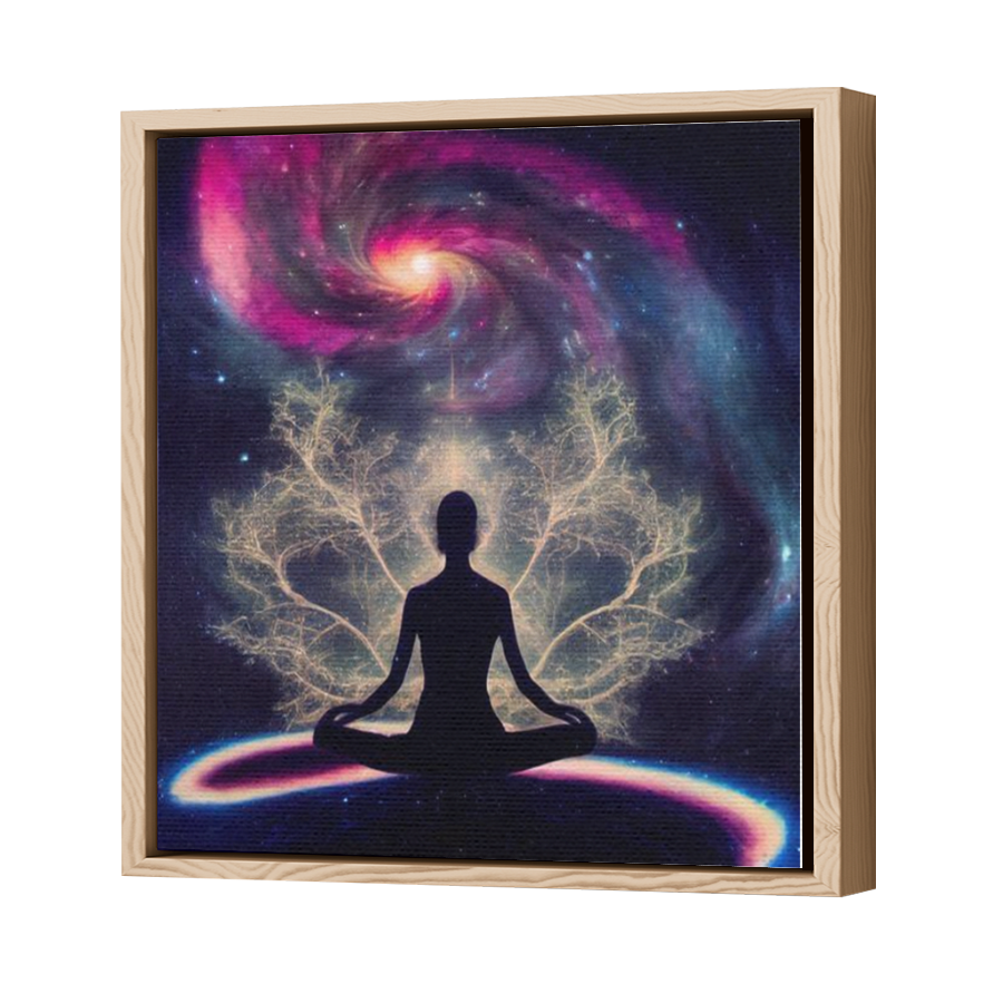 Thumbnail for Canvas - Wood Grain Floating Frame