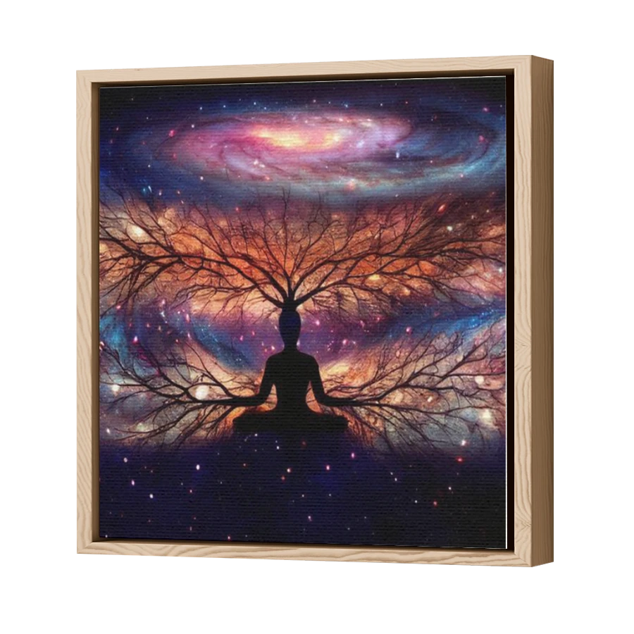 Thumbnail for Canvas - Wood Grain Floating Frame