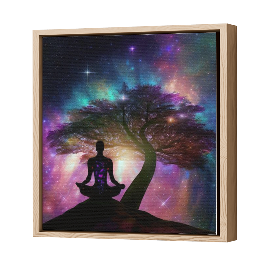 Thumbnail for Canvas - Wood Grain Floating Frame