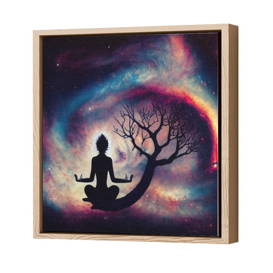 Thumbnail for Canvas - Wood Grain Floating Frame
