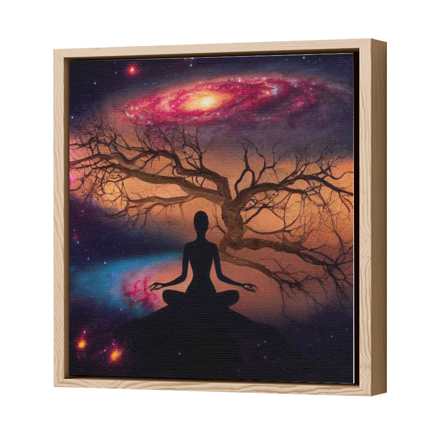 Thumbnail for Canvas - Wood Grain Floating Frame