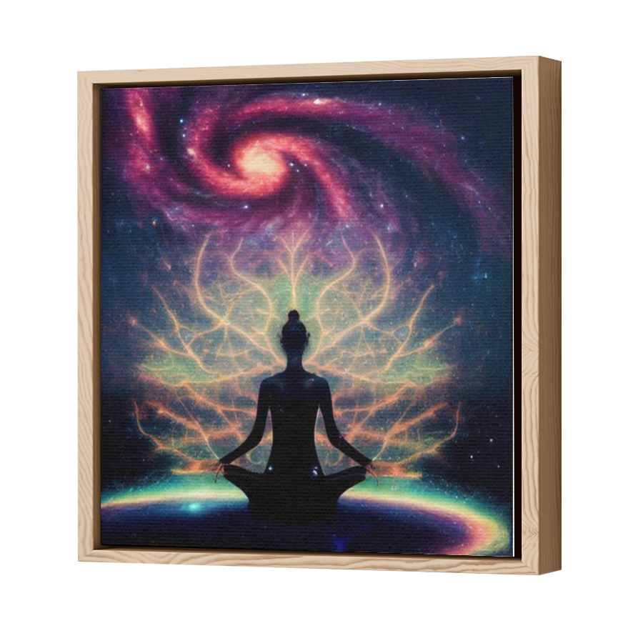 Thumbnail for Canvas - Wood Grain Floating Frame