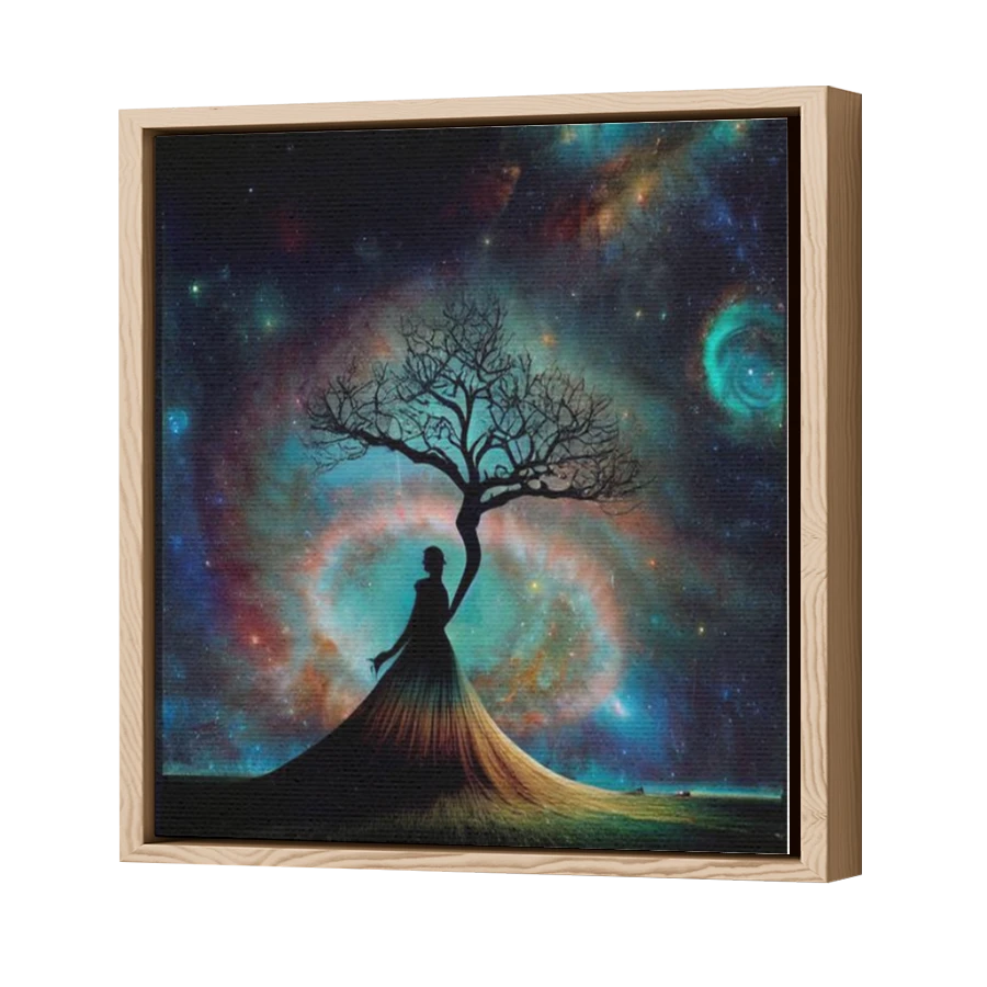 Thumbnail for Canvas - Wood Grain Floating Frame