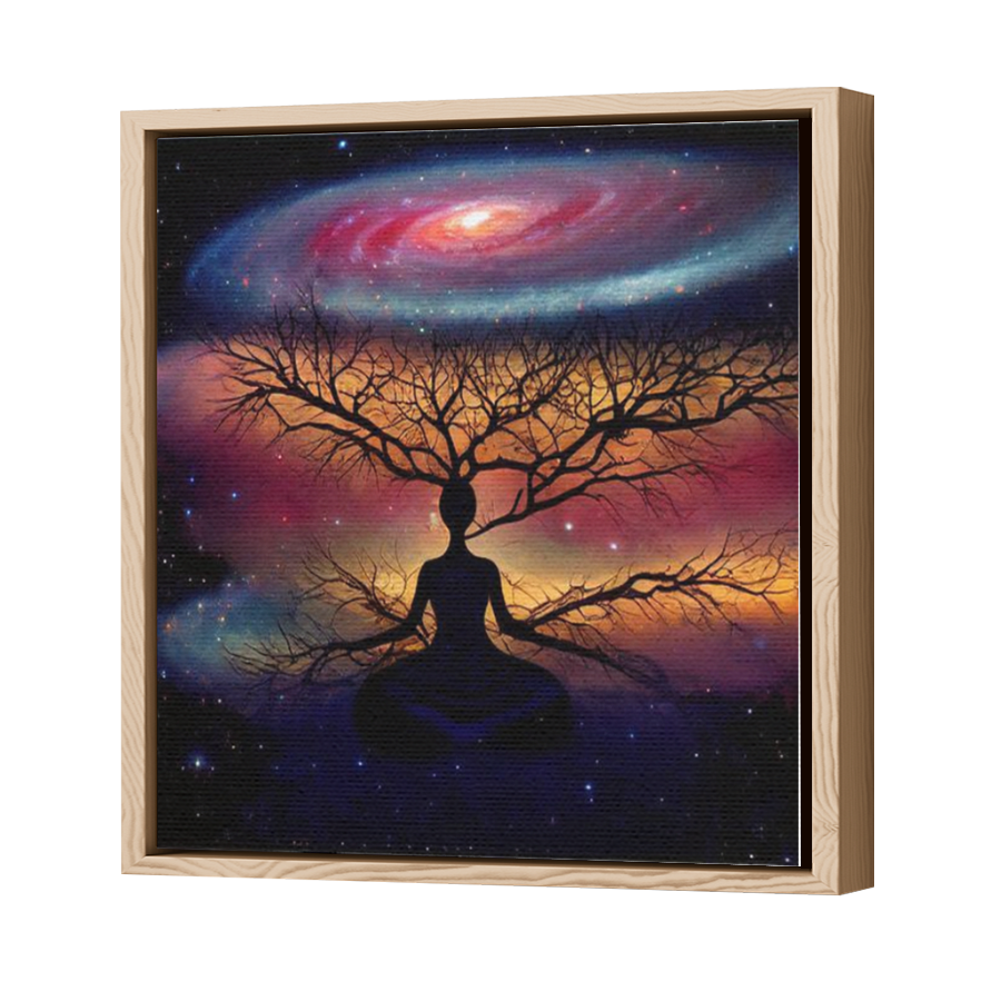 Thumbnail for Canvas - Wood Grain Floating Frame