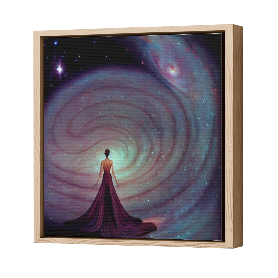 Thumbnail for Canvas - Wood Grain Floating Frame