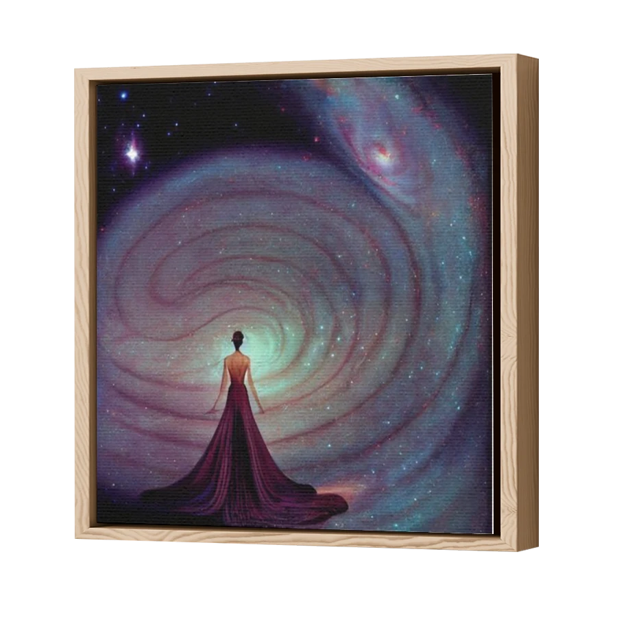 Thumbnail for Canvas - Wood Grain Floating Frame
