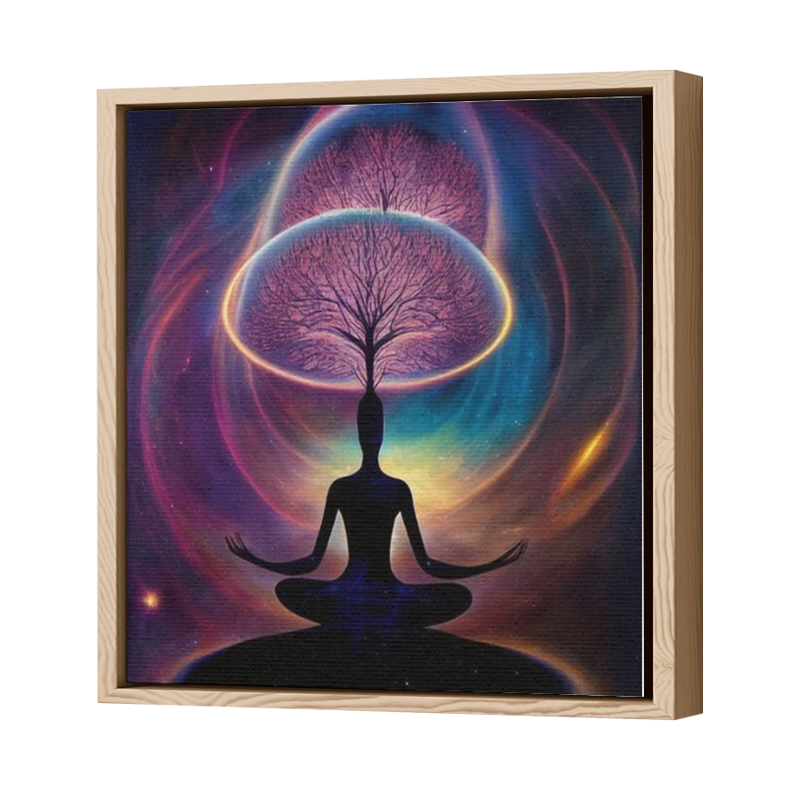 Thumbnail for Canvas - Wood Grain Floating Frame