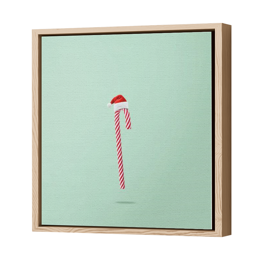 Thumbnail for Canvas - Wood Grain Floating Frame