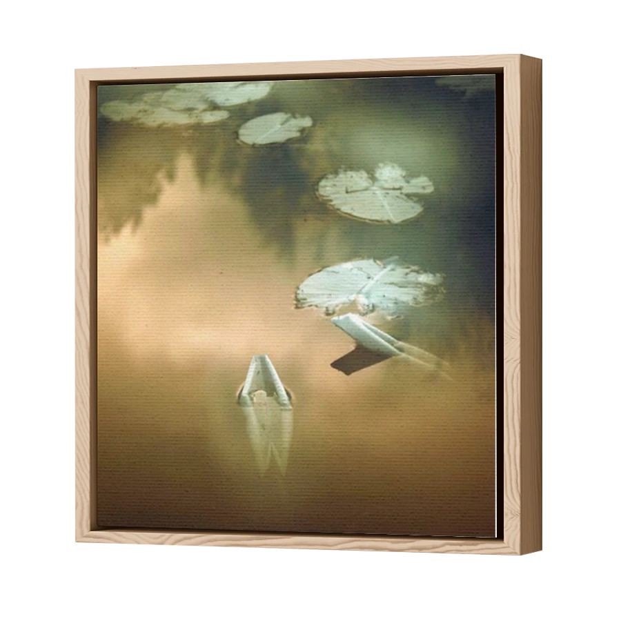 Thumbnail for Canvas - Wood Grain Floating Frame