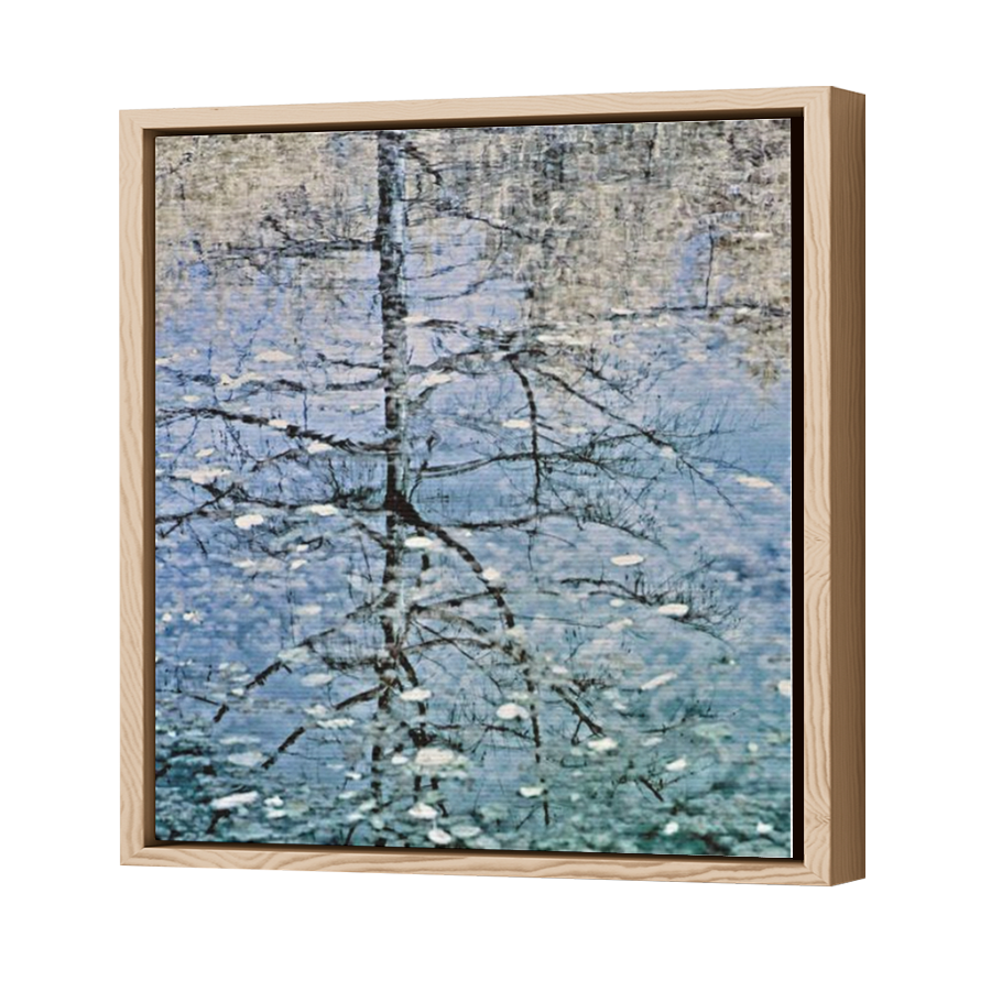 Thumbnail for Canvas - Wood Grain Floating Frame