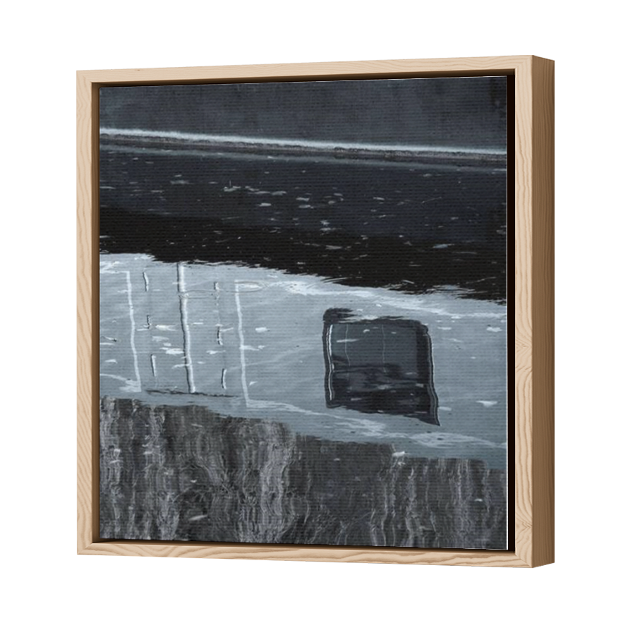 Thumbnail for Canvas - Wood Grain Floating Frame