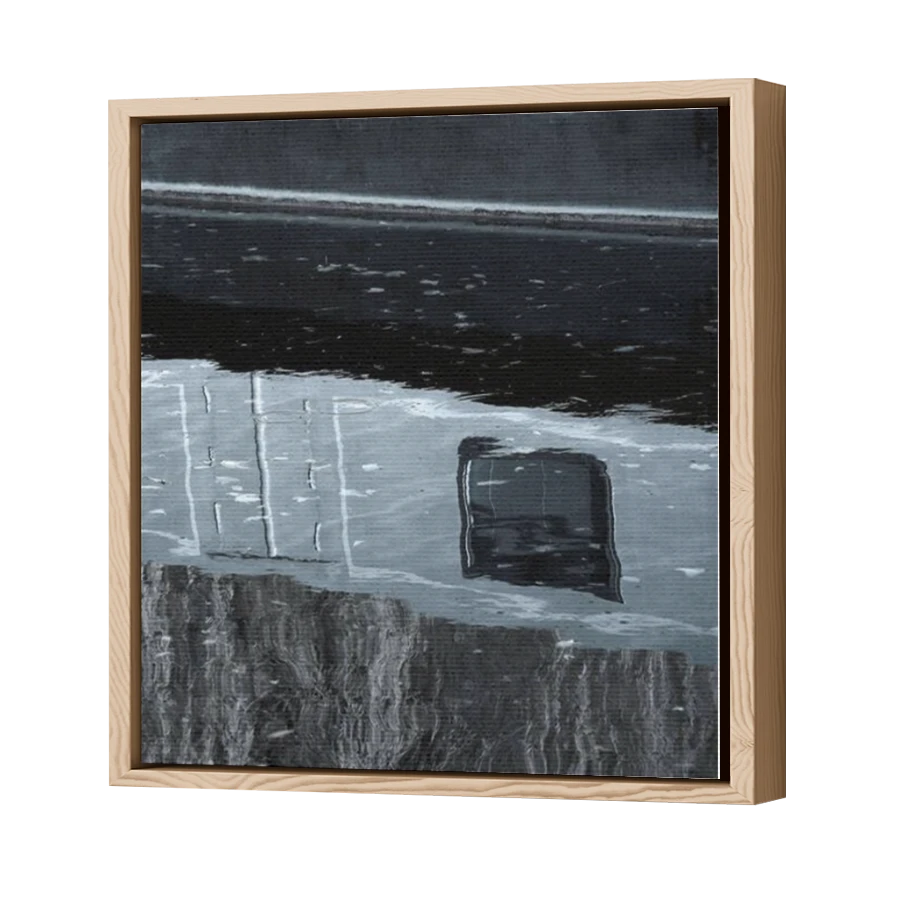 Thumbnail for Canvas - Wood Grain Floating Frame