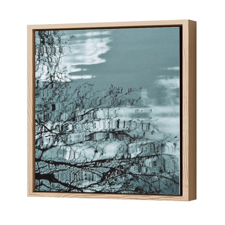 Thumbnail for Canvas - Wood Grain Floating Frame
