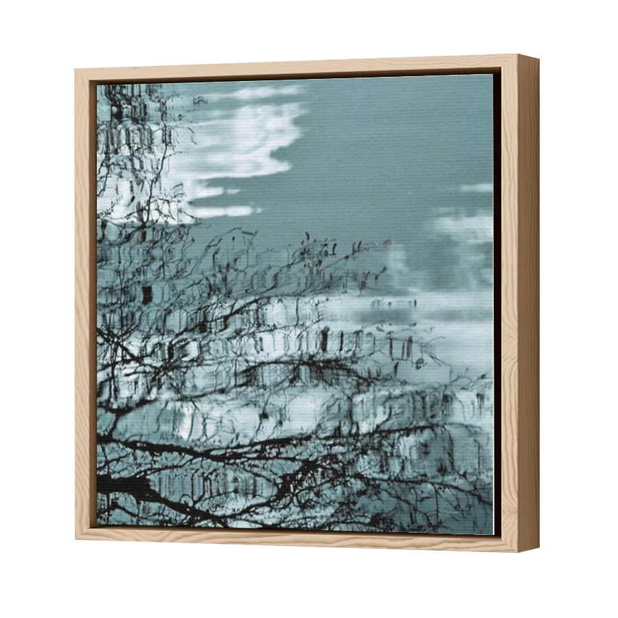 Thumbnail for Canvas - Wood Grain Floating Frame