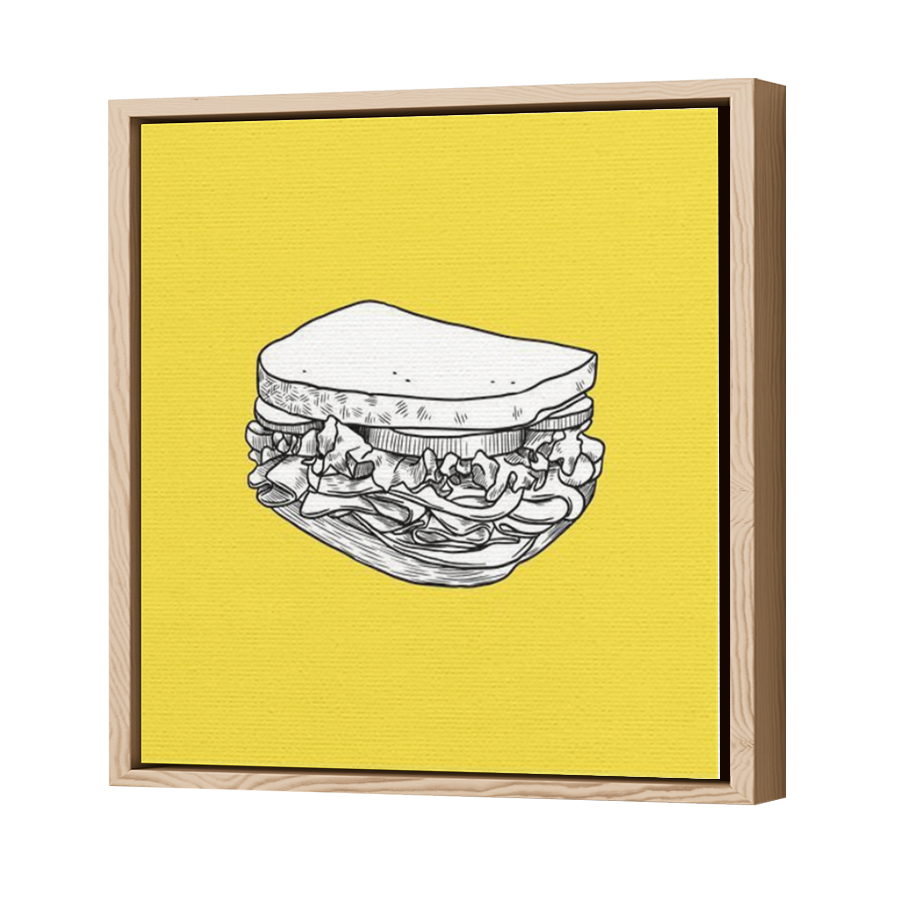 Thumbnail for Canvas - Wood Grain Floating Frame