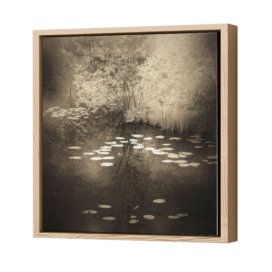 Thumbnail for Canvas - Wood Grain Floating Frame